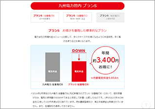 九州電力管内プランS