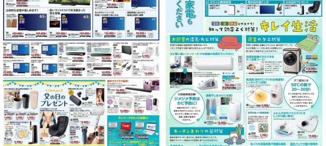 家電販売「いいもの特急便６月号」チラシを掲載しました。